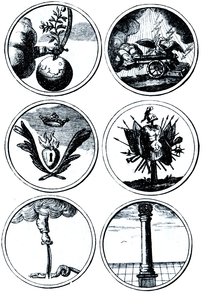 Рис. 37. Эмблемы из книги «Символы и емблемата»