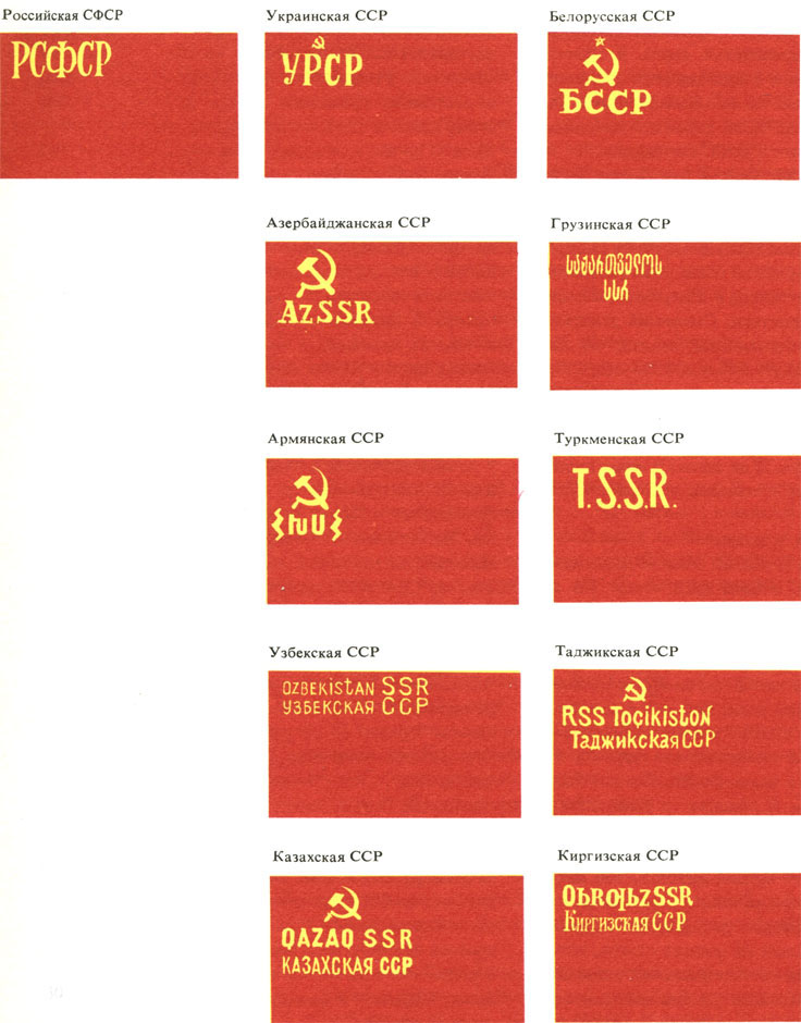 Государственные флаги Советских Социалистических Республик (1937)
