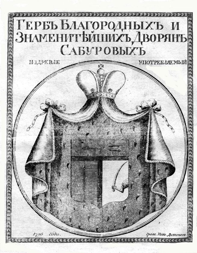Герб благородных и знаменитейших дворян Субуровых